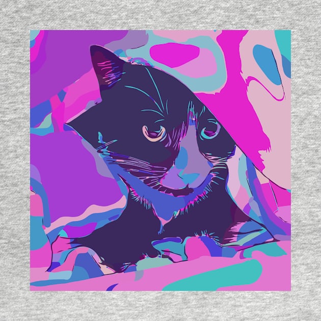 Psychedelic cat by WelshDesigns